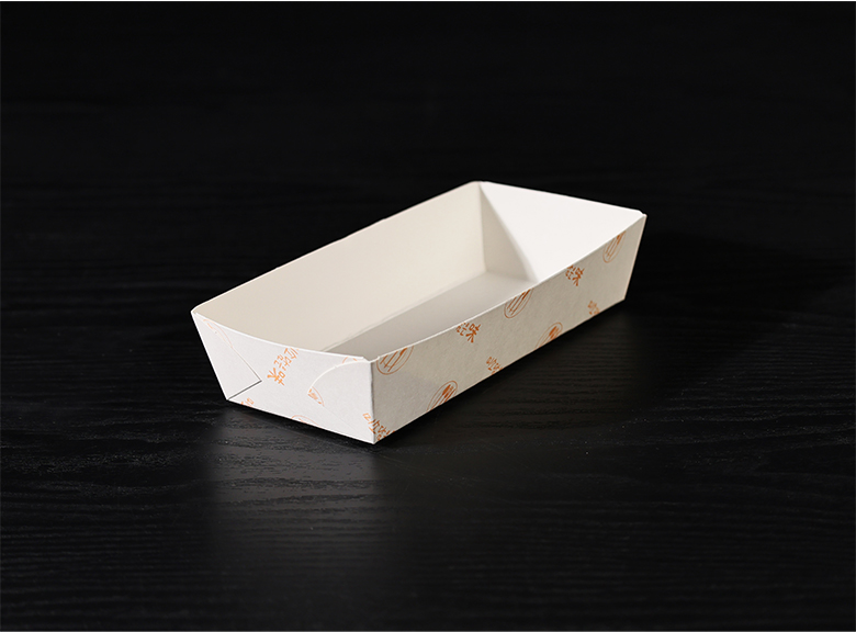 35mm 높이로 깊이감 있게 설계된 사각 종이 트레이의 측면 상세 컷으로